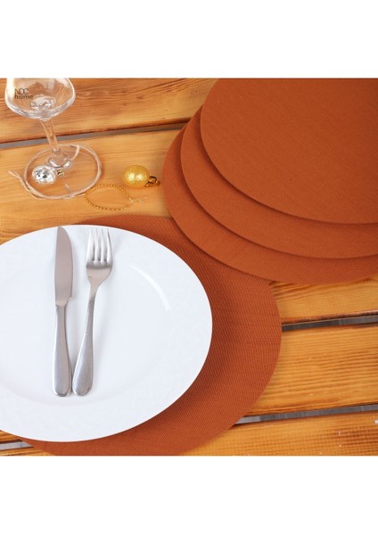 Keten Amerikan Servis ve Supla ve Supla Kılıfı. (6'lı Takım)