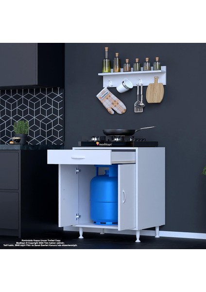 Set Altı Dolap Mutfak Dolabı Çok Amaçlı Dolap Tüp Dolabı Çekmeceli