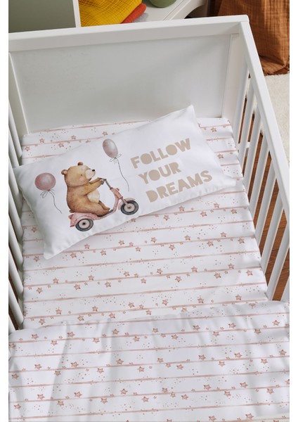 Organik Anne Yanı Nevresim Takımı (60X100) - Minik Gezgin