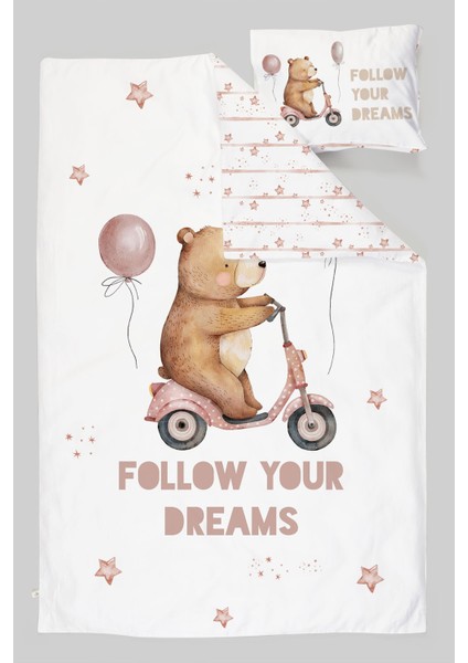 Organik Park Yatak Nevresim Takımı (80X120) - Minik Gezgin
