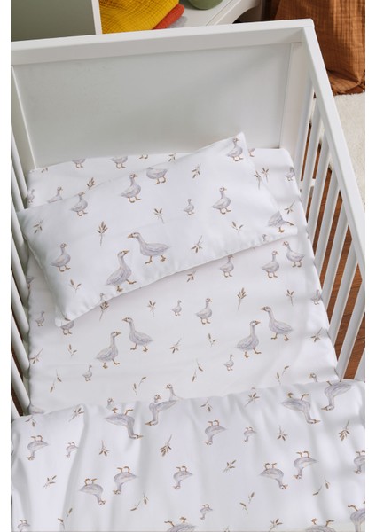 Organik Anne Yanı Nevresim Takımı (60X100) - Huzurlu Kanatlar fiyatları