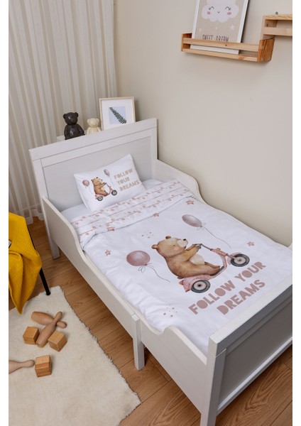 Organik Çarşaflı Park Yatak Nevresim Takımı (80X120) - Minik Gezgin