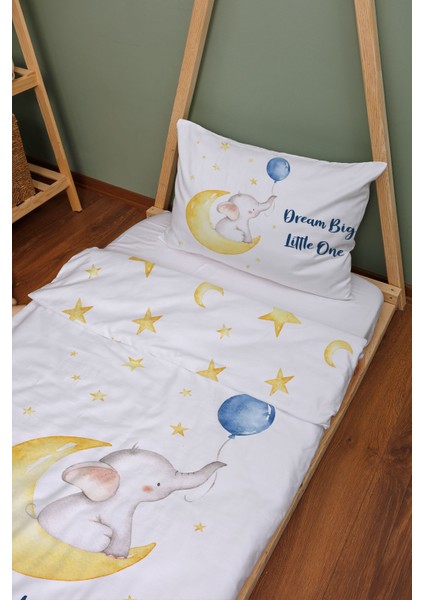 Organik Montessori Nevresim Seti (100X200) - Sevimli Ay Fısıltısı fiyatları