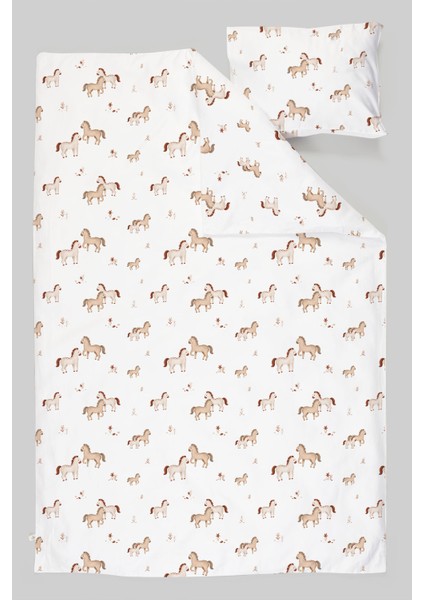 Organik Park Yatak Nevresim Takımı (80X120) - Minik Tay