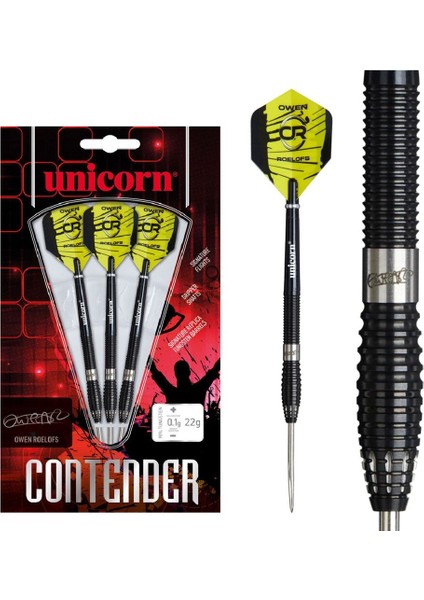 Owen Roelofs % 90 Tungsten Çelik Uçlu Dart Oku