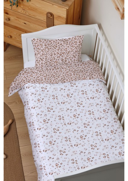 Organik Çarşaflı Park Yatak Nevresim Takımı (80X120) - Leopar Şıklığı fiyatları