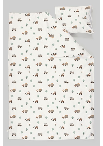 Organik Çarşaflı Park Yatak Nevresim Takımı (80X120) - Küçük Mühendis Rüyası modelleri