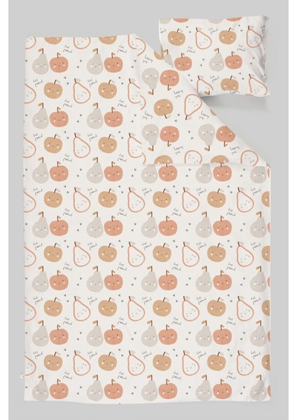 Organik Park Yatak Nevresim Takımı (80X120) - Minik Tatlı Meyveler