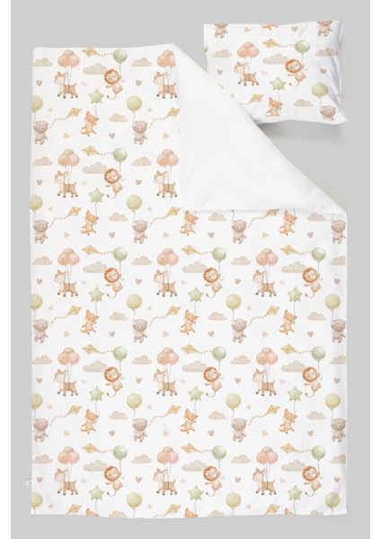 Organik Tek Kişilik Nevresim Takımı (160X220) - Küçük Kaşifler