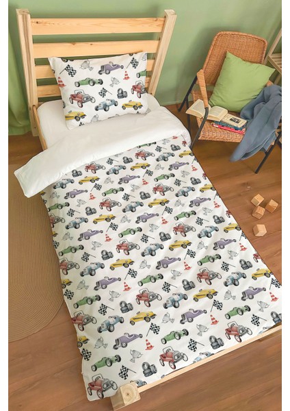 Organik Tek Kişilik Nevresim Takımı (160X220) - Hızlı ve Eğlenceli