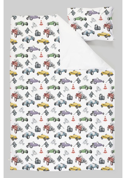 Organik Tek Kişilik Nevresim Takımı (160X220) - Hızlı ve Eğlenceli