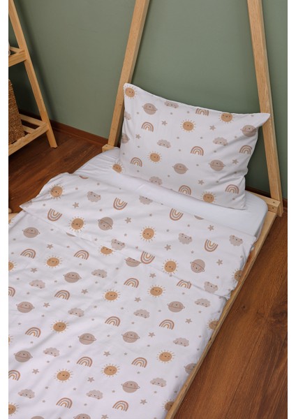 Organik Montessori Nevresim Seti (100X200) - Güneşli Günler