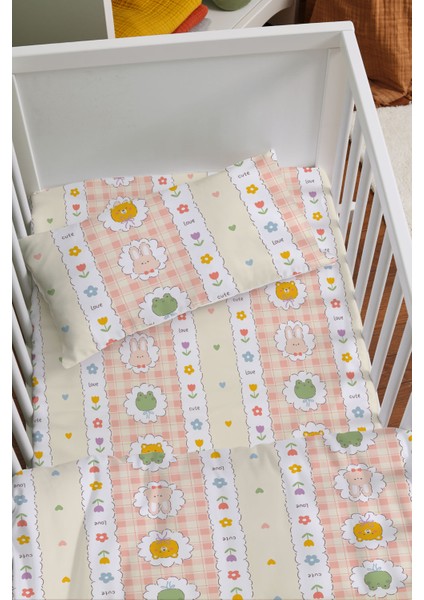 Organik Anne Yanı Nevresim Takımı (60X100) - Şirin Kahramanlar