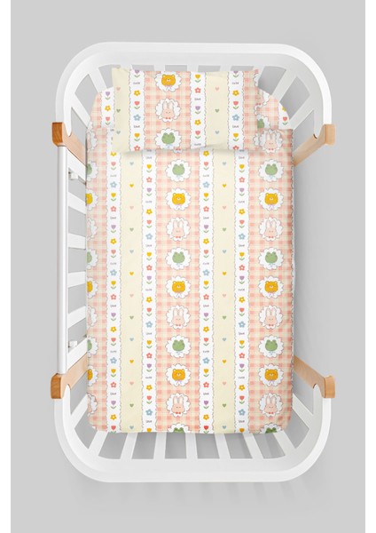 Organik Anne Yanı Nevresim Takımı (60X100) - Şirin Kahramanlar
