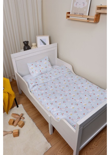 Organik Park Yatak Nevresim Takımı (80X120) - Şirin Tavşanlar