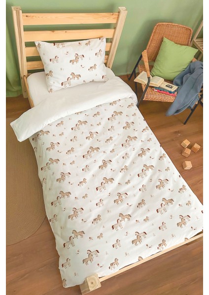 Organik Tek Kişilik Nevresim Takımı (160X220) - Minik Tay