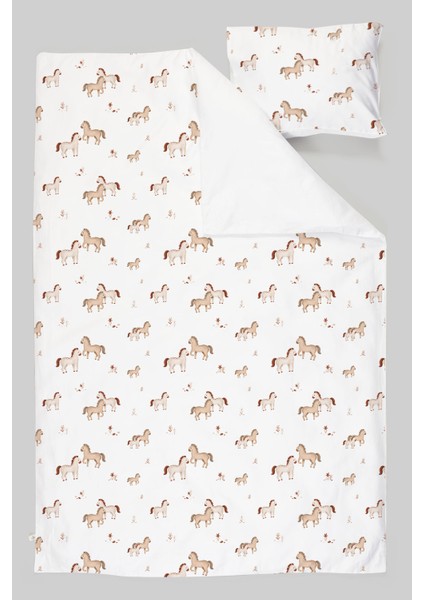 Organik Tek Kişilik Nevresim Takımı (160X220) - Minik Tay