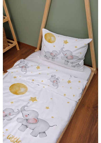 Organik Montessori Nevresim Seti (100X200) - Hayalperest Fil fiyatları
