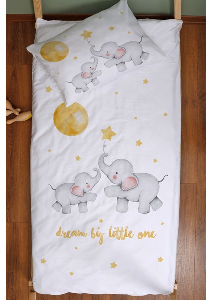Organik Montessori Nevresim Seti (100X200) - Hayalperest Fil modelleri