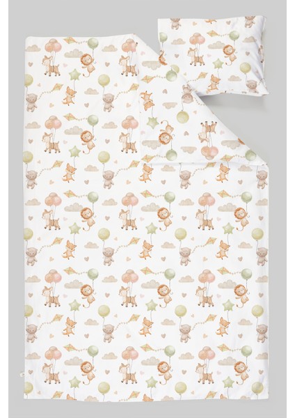 Organik Çarşaflı Park Yatak Nevresim Takımı (80X120) - Küçük Kaşifler
