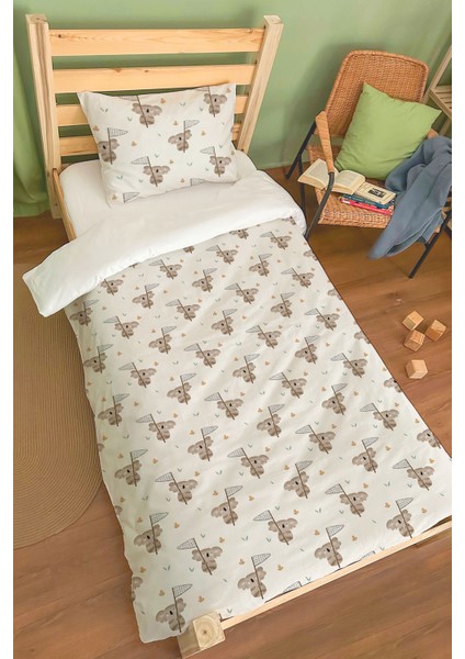 Organik Tek Kişilik Nevresim Takımı (160X220) - Rüzgar Yolcusu
