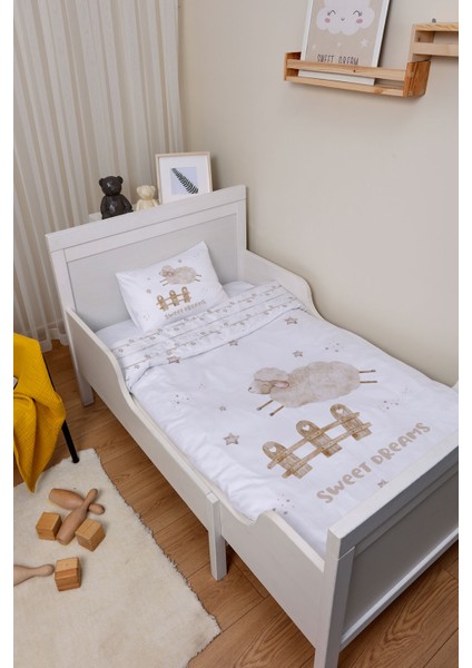 Organik Park Yatak Nevresim Takımı (80X120) - Mışıl Mışıl Kuzucuk