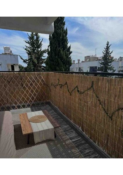 80 cm x 7 Metre Hasır Balkon Çiti Bahçe Çiti Gölgelik Dekorasyon