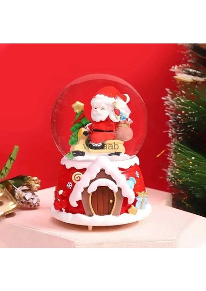 Noel Baba Hediyeler Temalı Kar Püskürtmeli ışıklı Müzikli Hediye Yılbaşı Noel Baba Hediyeler Temalı Kar Püskürtmeli Işıklı Müzikli Kar Küresi 15 cm fırsatları