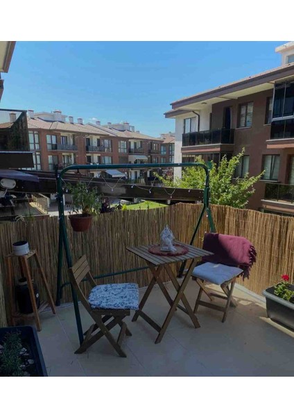 70 cm x 7 Metre Hasır Balkon Çiti Bahçe Çiti Gölgelik Dekorasyon