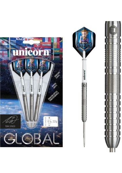Tom Skyes % 90 Tungsten Çelik Uçlu Dart Oku