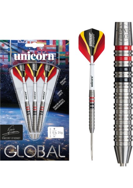 Vincent D'hondt % 90 Tungsten Çelik Uçlu Dart Oku