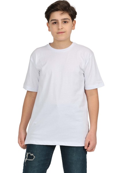 Erkek Çocuk Düz Kısa Kollu Casual-Okul Basic T-Shirt fiyatları