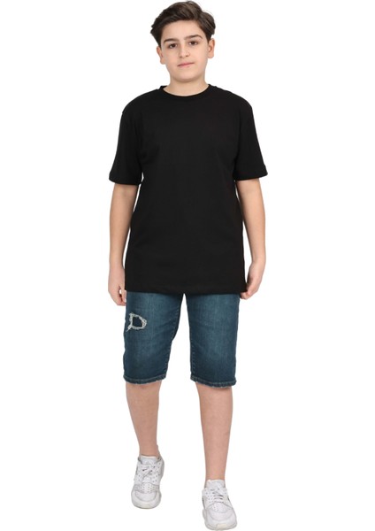 Erkek Çocuk Düz Kısa Kollu Casual-Okul Basic T-Shirt fiyatları