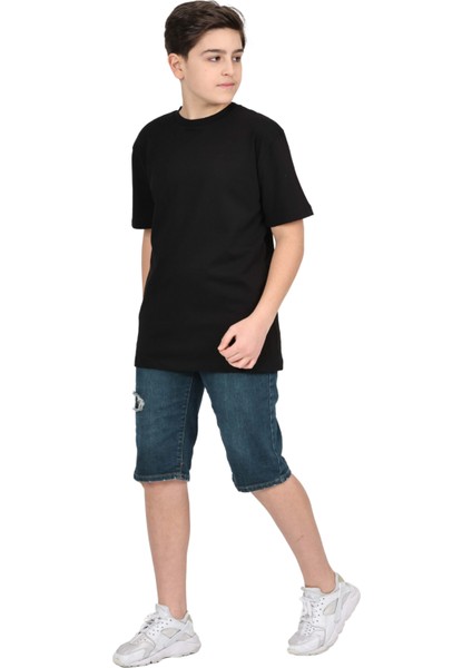 Erkek Çocuk Düz Kısa Kollu Casual-Okul Basic T-Shirt modelleri
