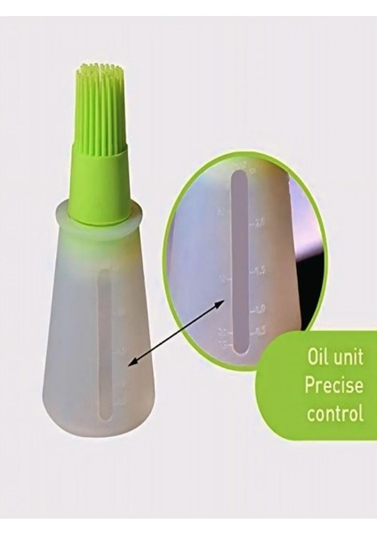 Dayanıklı Uzun Ömürlü Damlatılabilir Sürülebilir Silikon Ucu Fırçalı Yağdanlık 2 Adet indirimleri