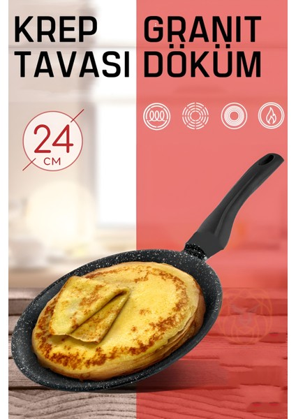 Krep Tavası Granit Döküm Profesyonel 721390