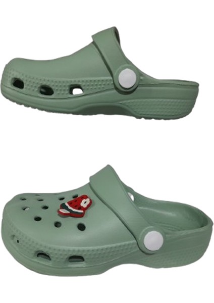 Bebek Çocuk Çağla Yeşili Renkli Karpuz Figürlü Kaydırmaz Ortopedik Sandalet Terlik indirimleri