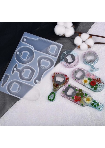 Epoksi Çoklu Şişe Açacak Kalıbı Silikon + Metal Aparat Seti indirimleri