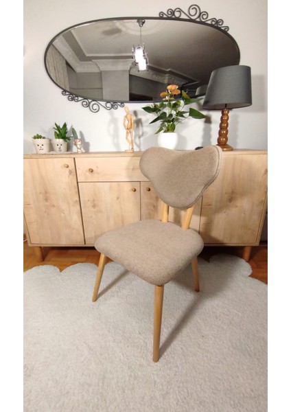 Bukle Natural Ahşap Salon, Mutfak ve Restoran Sandalyesi