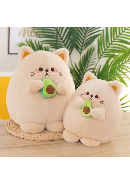Avakadolu Kedi Sevimli-Yumuşak Peluş Yastık 30 cm fiyatları