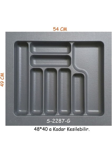 S-2287 Plastik Kaşıklık 60 cm Gri