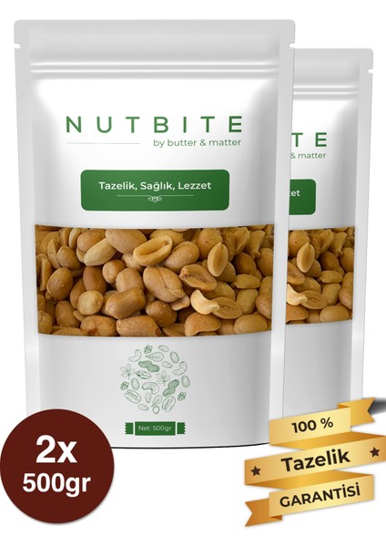 İşlenmiş Yer Fıstığı 1 kg - Taptaze Yeni Mahsül - Yağlı & Tuzlu Kavrulmuş