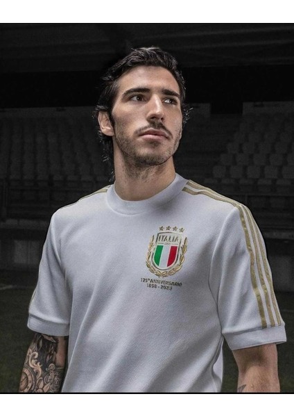 Italıa 125.YIL Özel Tasarım Beyaz Forması Kısa Kol