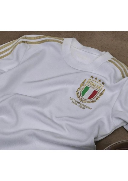 Italıa 125.YIL Özel Tasarım Beyaz Forması Kısa Kol fiyatları