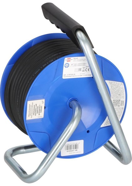 Garant Serisi H05RR-F 3g1,5 IP44 Lisanslı 3 Soketli 15 Metre Uzunluğa Sahip Makaralı Kablo