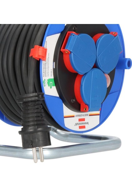 Garant Serisi H05RR-F 3g1,5 IP44 Lisanslı 3 Soketli 15 Metre Uzunluğa Sahip Makaralı Kablo
