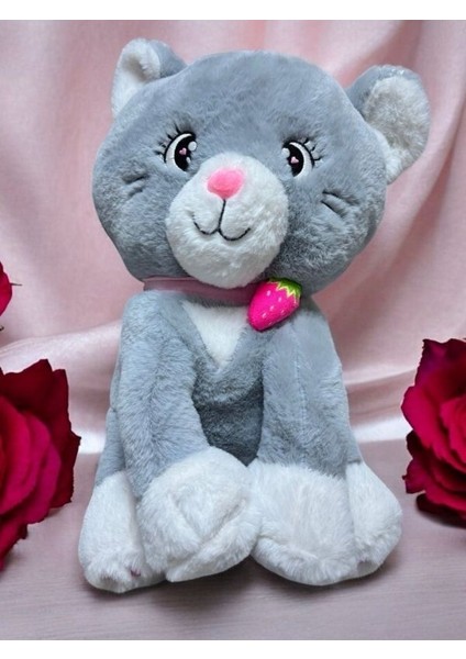 Kucak Dolusu Tatlı Pati-Yumuşacık Peluş Kedi 40 cm