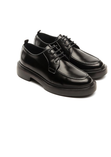 Black Arjen 3296 Hakiki Deri Erkek Casual Siyah