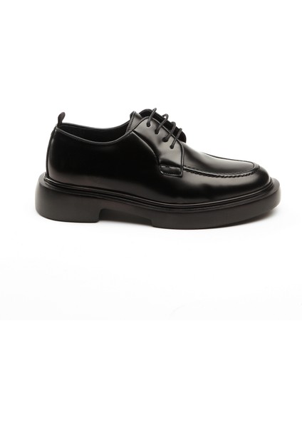 Black Arjen 3296 Hakiki Deri Erkek Casual Siyah