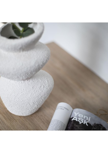 Moderna Seri Seramik Dokulu Stone Vazo fiyatları